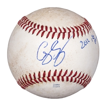 Corey Seager Autogaphed and Inscribed "2012 1st Round" Baseball (PSA/DNA)